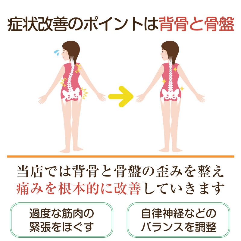 改善のポイントは背骨